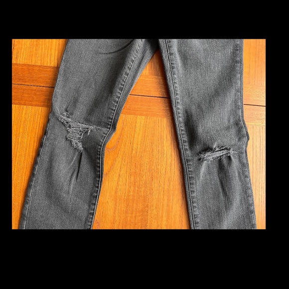 💀 Madewell 9” Mid-Rise Skinny Jeans in Black Sea - Size 23 💀 - Picture 7 of 10